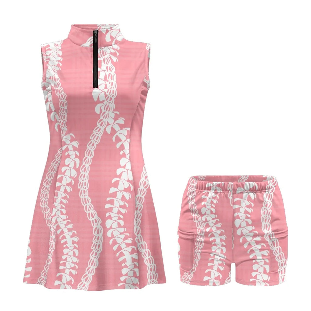 Custom Print Golf & Tennis Dress Set | High-Elasticity & Built-in Shorts