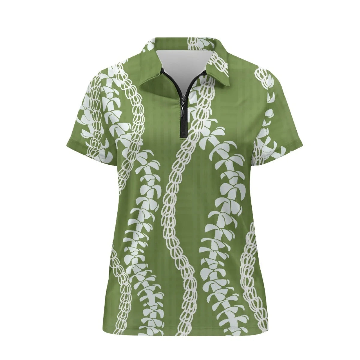 Custom Print Women's Golf Polo Shirt | Quarter-Zip & Quick-Dry Performance