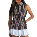 Custom Print Women's Golf Sleeveless Polo Shirt | Racerback & Quick-Dry
