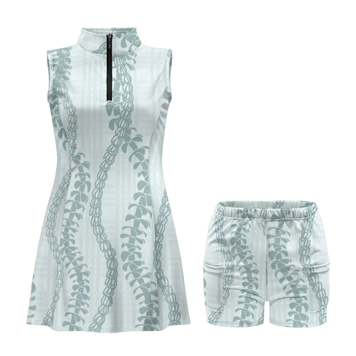 Custom Print Golf & Tennis Dress Set | High-Elasticity & Built-in Shorts