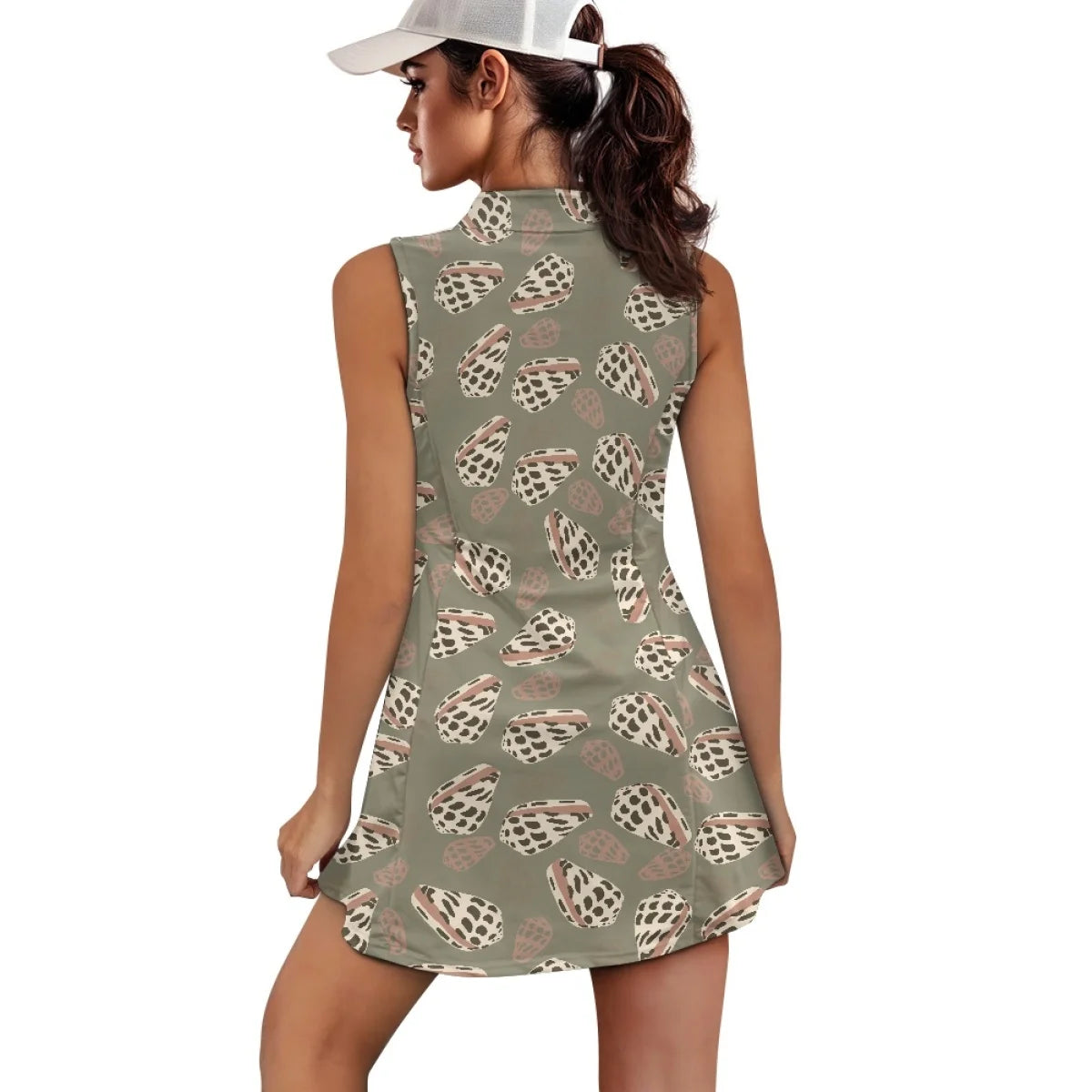 Custom All-Over Print Women's Golf Dress Set - Professional 2-in-1 Athletic Gown