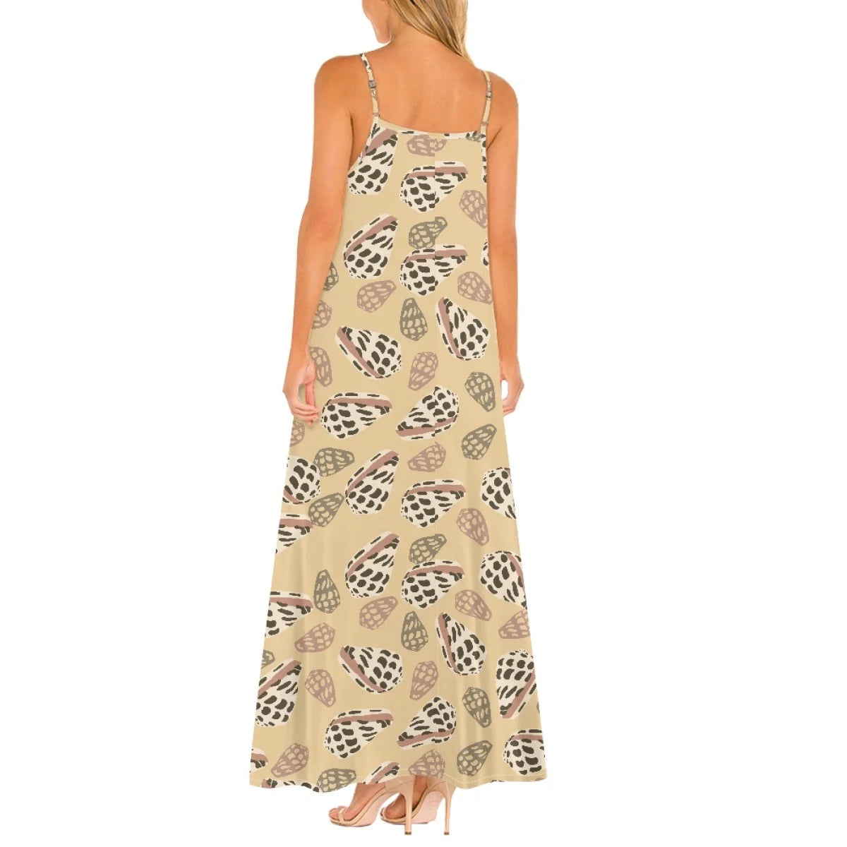 Custom All-Over Print Women's Spaghetti Strap Maxi Dress - Breezy Summer Vacation Gown
