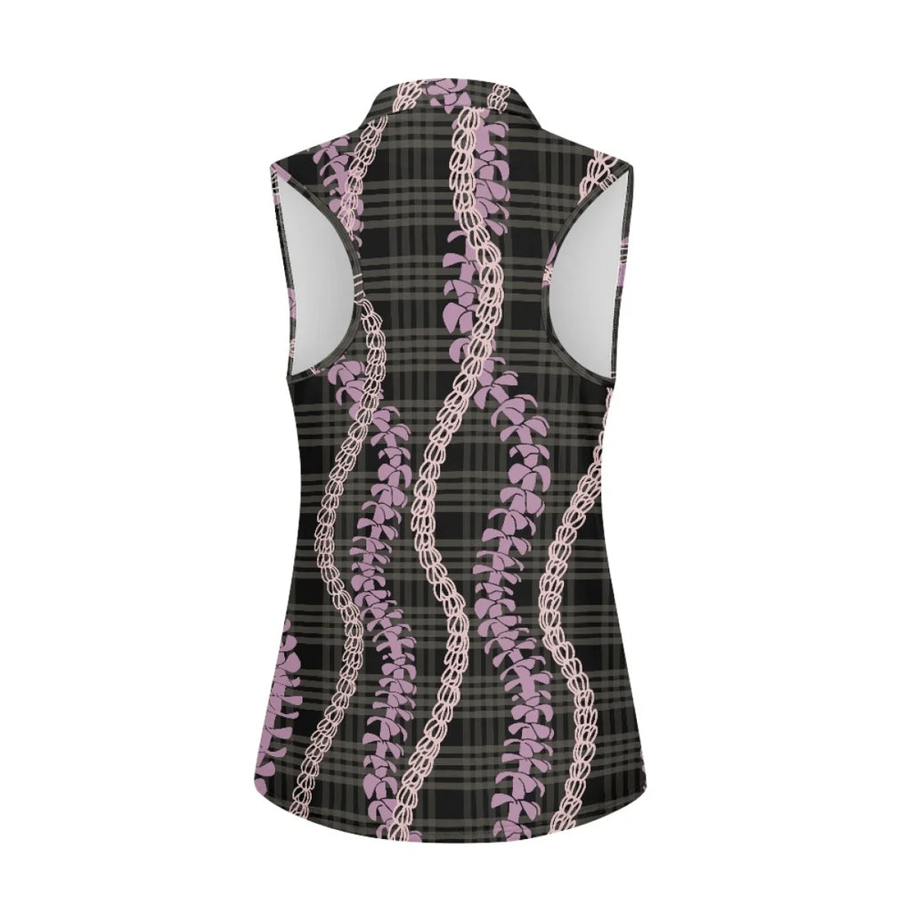 Custom Print Women's Golf Sleeveless Polo Shirt | Racerback & Quick-Dry
