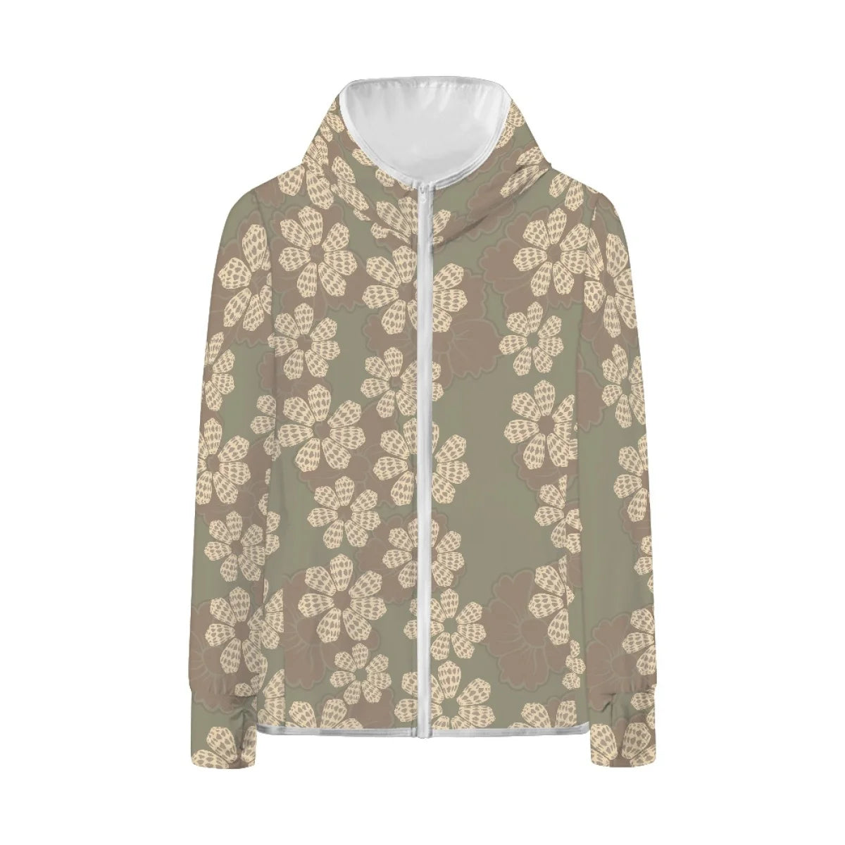 Custom All-Over Print Women's Sun Protection Hoodie - Breathable UV Shield Outdoor Jacket