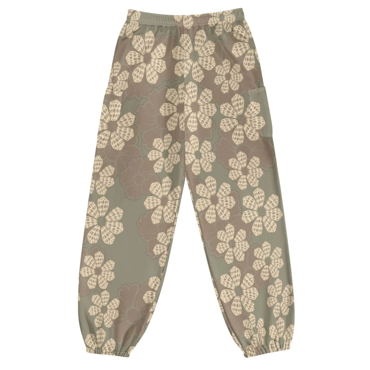 Custom All-Over Print Women's Loose Lantern Yoga Pants - High-Waist Joggers with Cargo Pockets