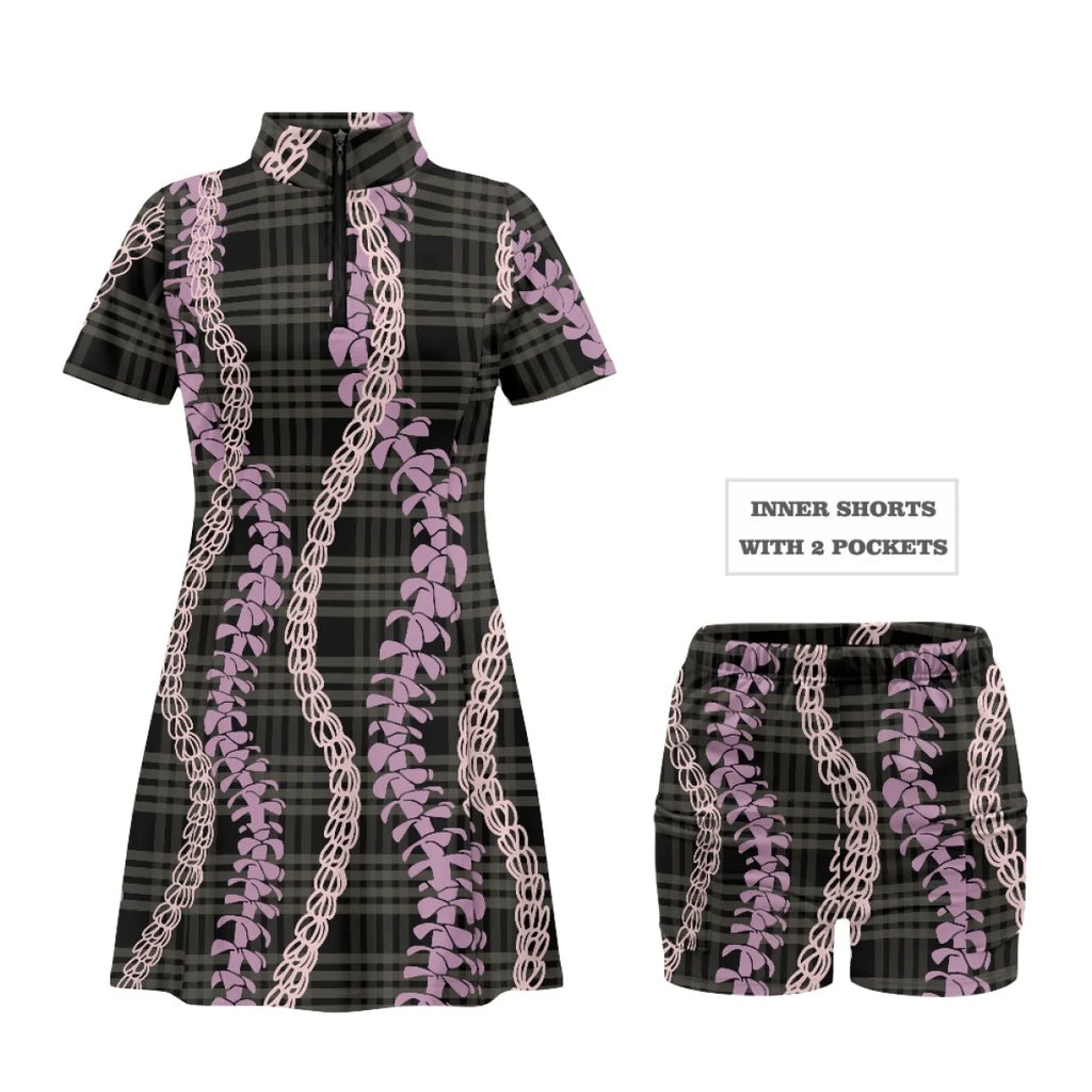 Custom Print Golf & Tennis Dress Set | Quick-Dry & Built-in Shorts