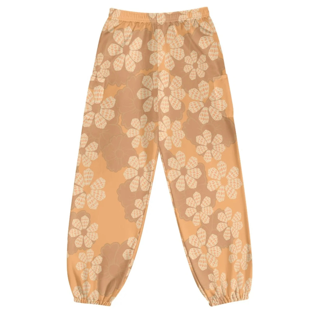 Custom All-Over Print Women's Loose Lantern Yoga Pants - High-Waist Joggers with Cargo Pockets