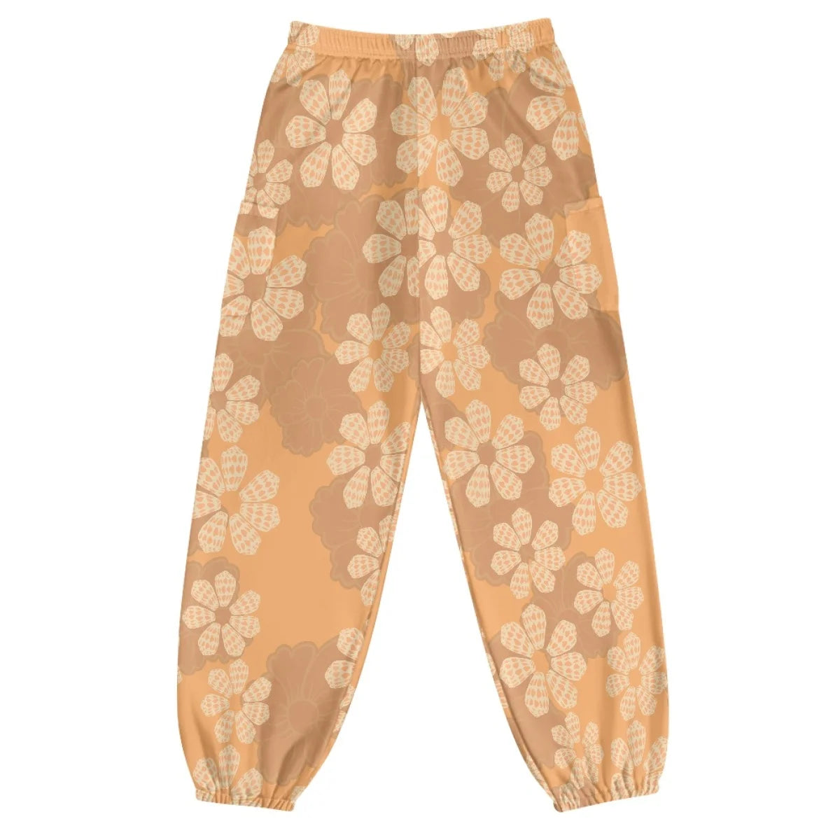Custom All-Over Print Women's Loose Lantern Yoga Pants - High-Waist Joggers with Cargo Pockets