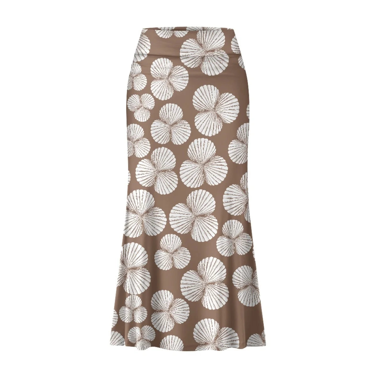 Custom All-Over Print Women's High-Waist A-Line Maxi Skirt - Dual Pocket Slimming Vacation Skirt