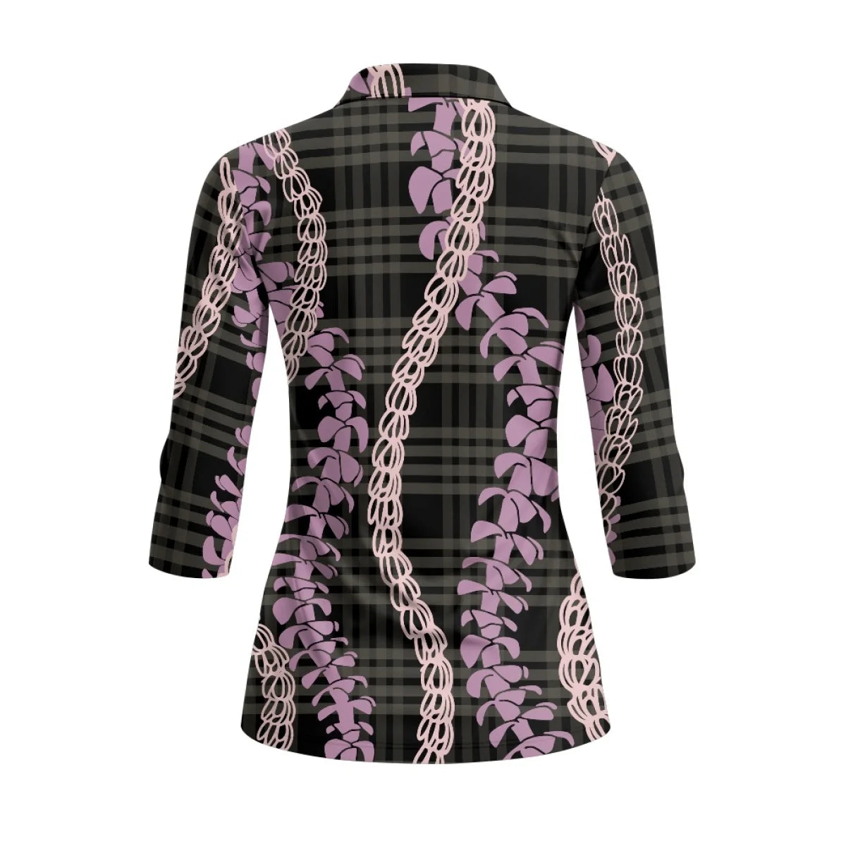 Custom Print Women's 3/4 Sleeve Golf Polo | Sun Protection & Quick-Dry