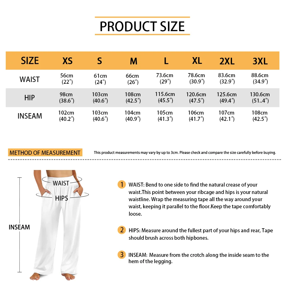 Custom All-Over Print Women's High-Waist Wide-Leg Pants - Flowy Summer Trousers