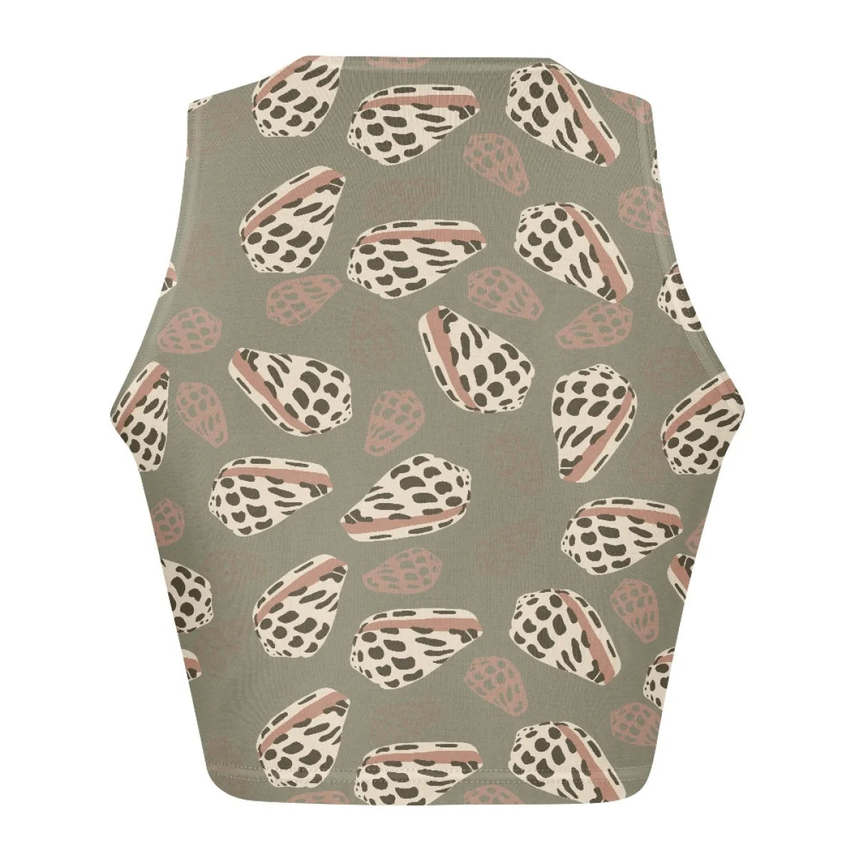 Custom All-Over Print Women's Slim Racerback Crop Top - High-Elastic Fitness Tank