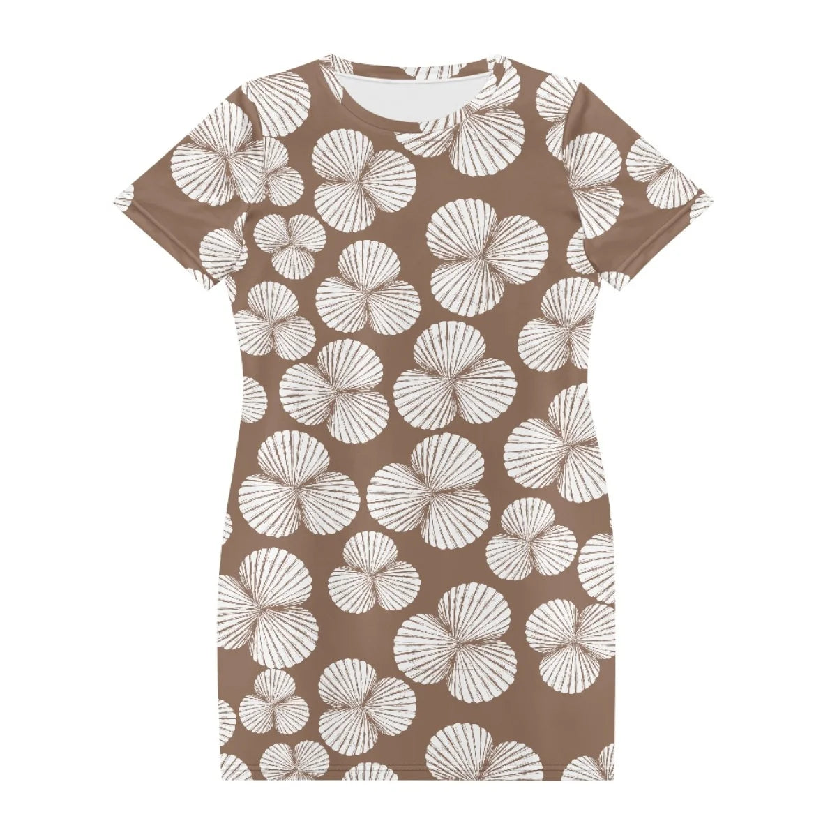 Custom All-Over Print Women's T-Shirt Dress - Relaxed H-Line Casual Gown