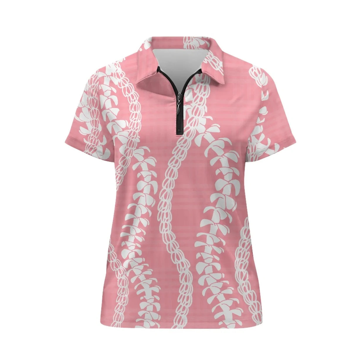 Custom Print Women's Golf Polo Shirt | Quarter-Zip & Quick-Dry Performance