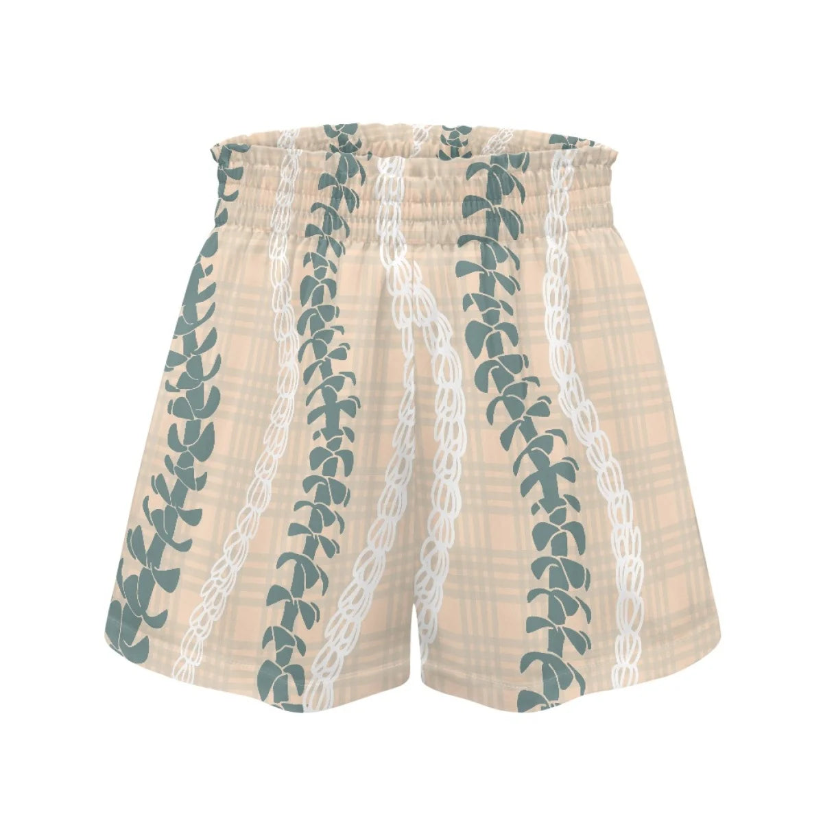 Custom Print High-Waisted Loose Shorts | Paperbag Waist & Side Pockets