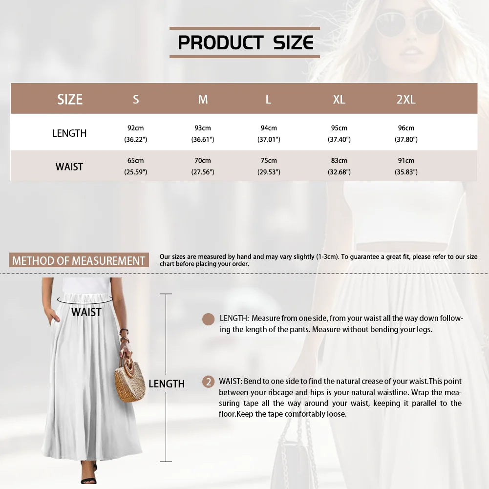 Custom All-Over Print Women's High-Waist A-Line Maxi Skirt - Flowy Beach Skirt with Pockets