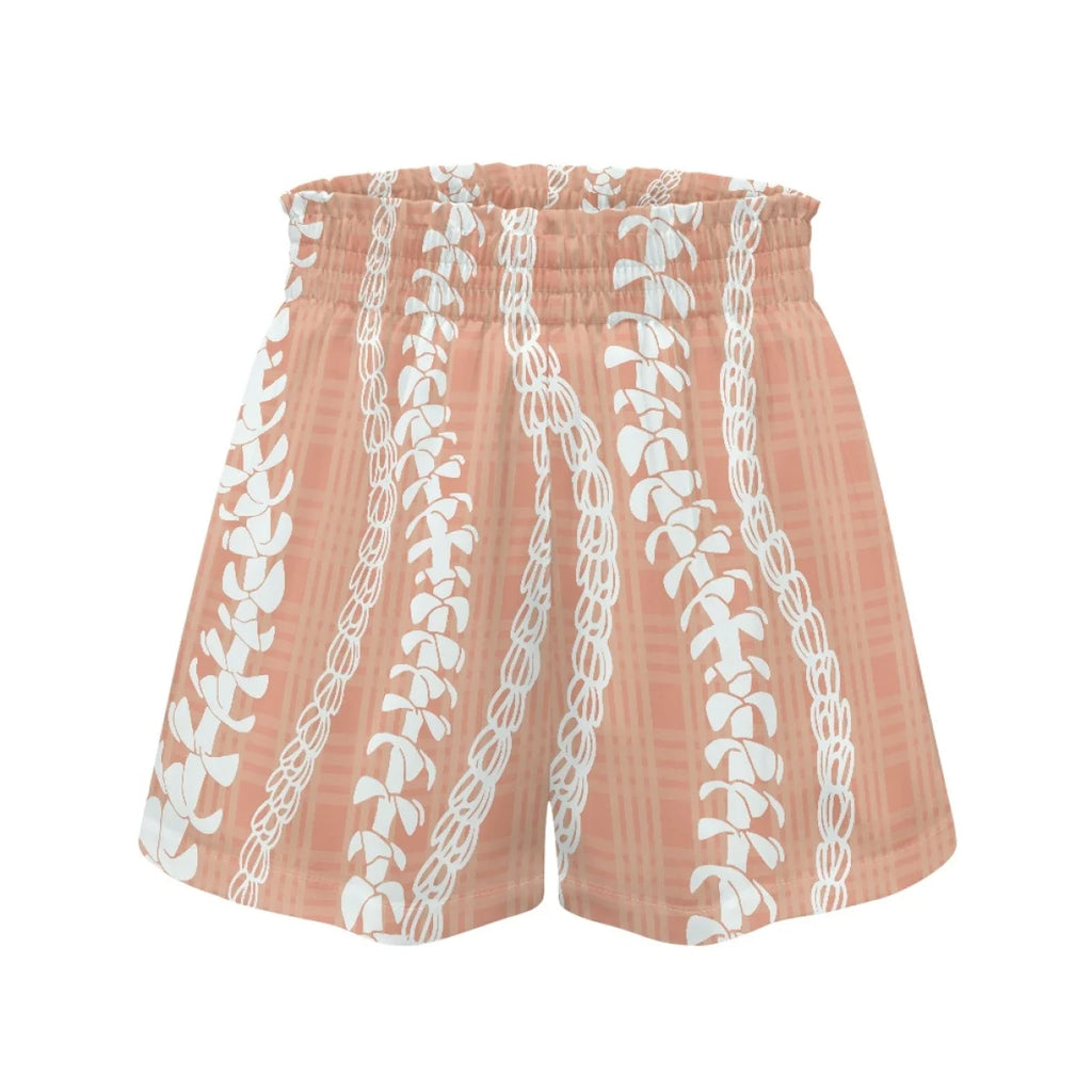 Custom Print High-Waisted Loose Shorts | Paperbag Waist & Side Pockets