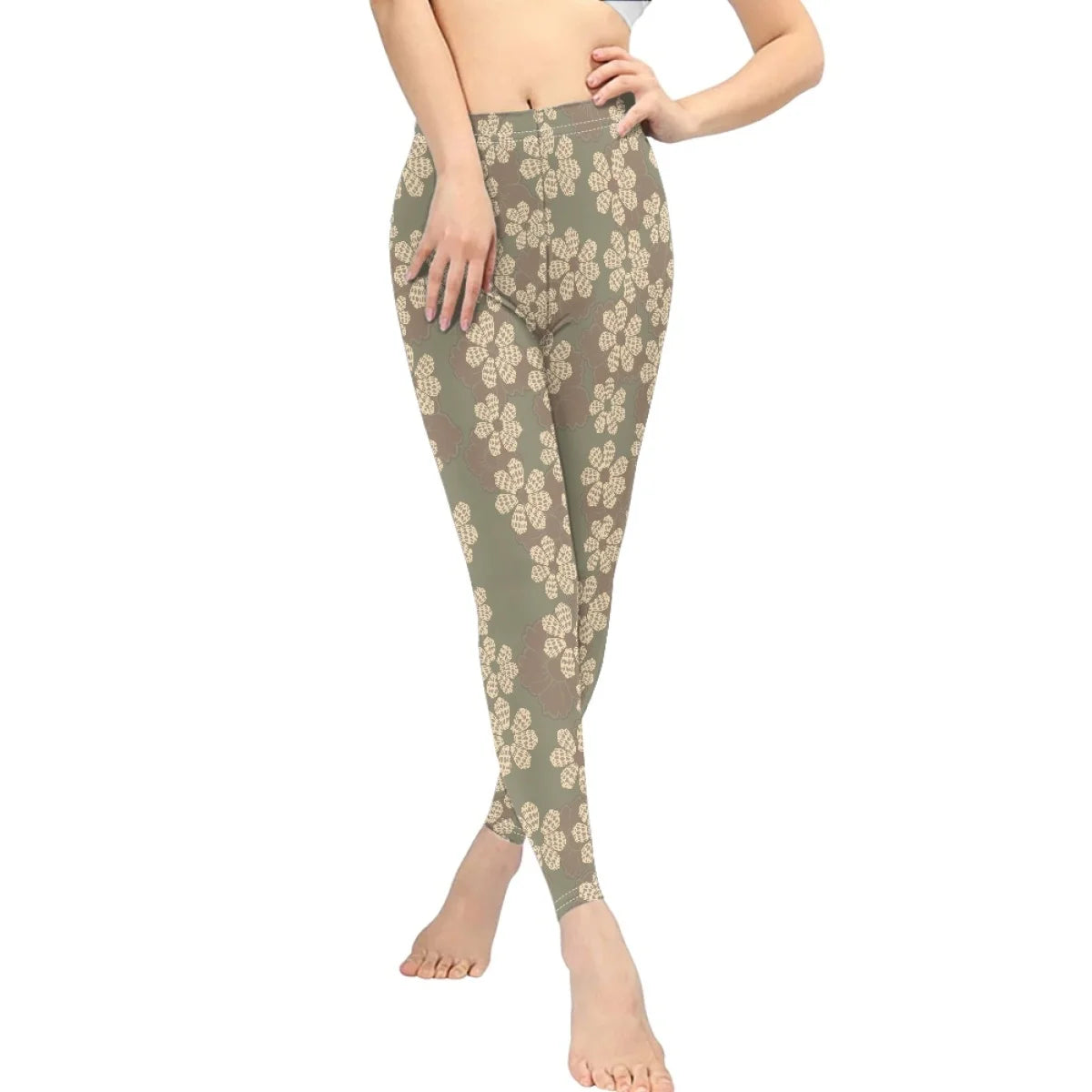 Custom All-Over Print Women's High-Waisted Butt-Lift Yoga Pants - Professional Athletic Leggings