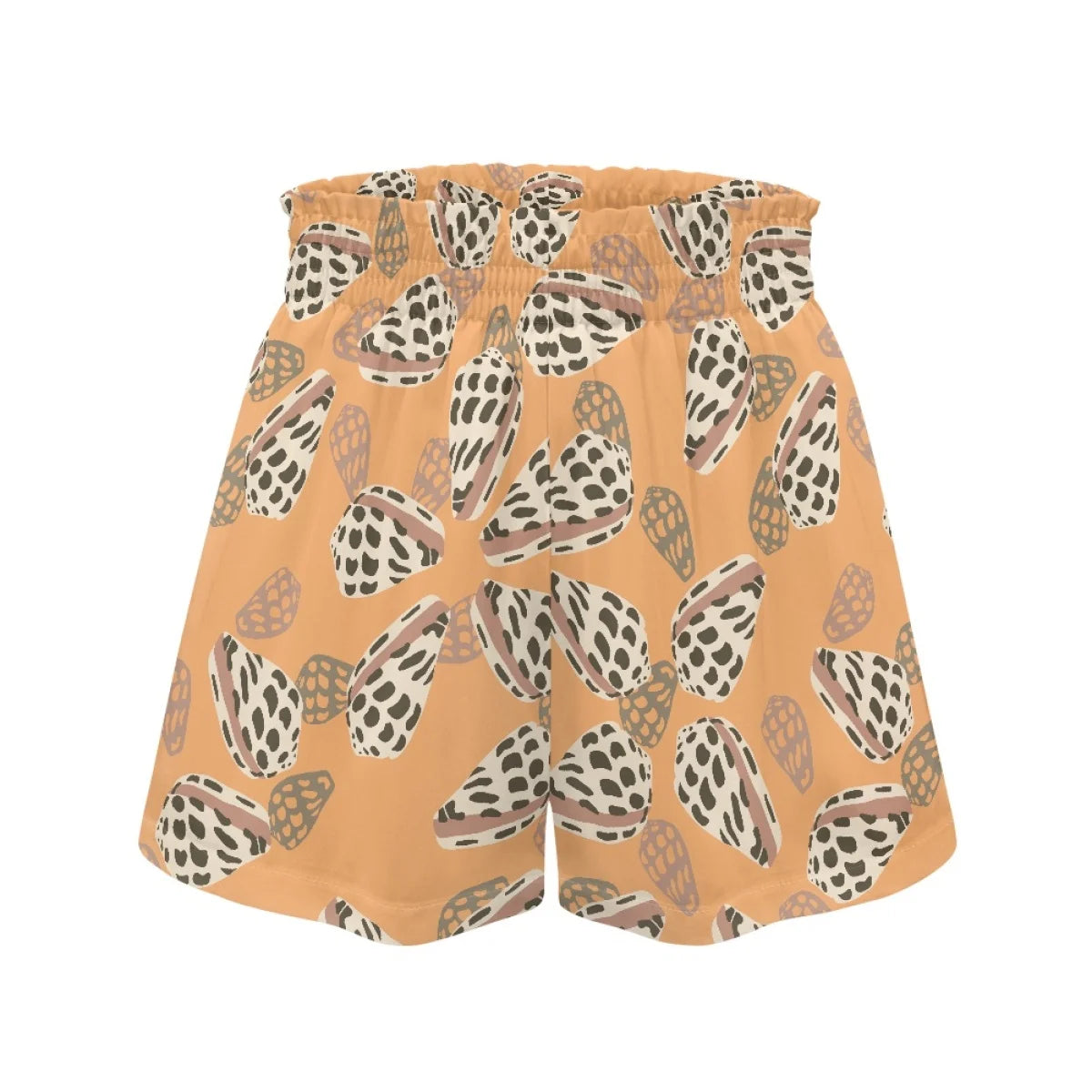 Custom All-Over Print Women's High-Waist Paperbag Shorts - Chic A-Line Summer Bottoms