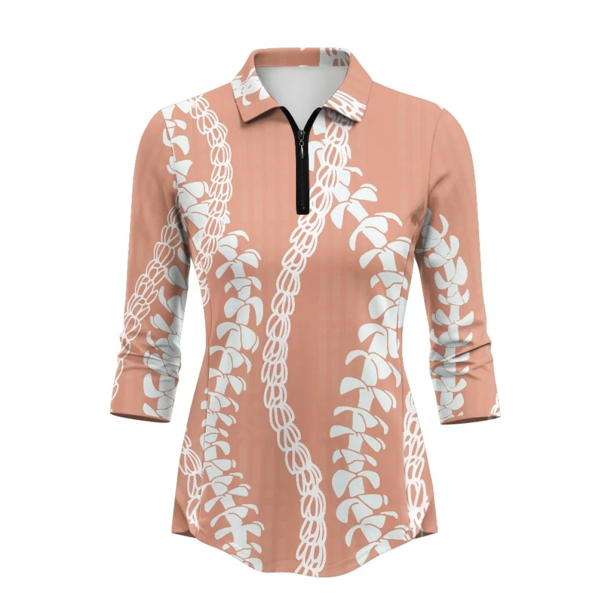 Custom Print Women's 3/4 Sleeve Golf Polo | Sun Protection & Quick-Dry