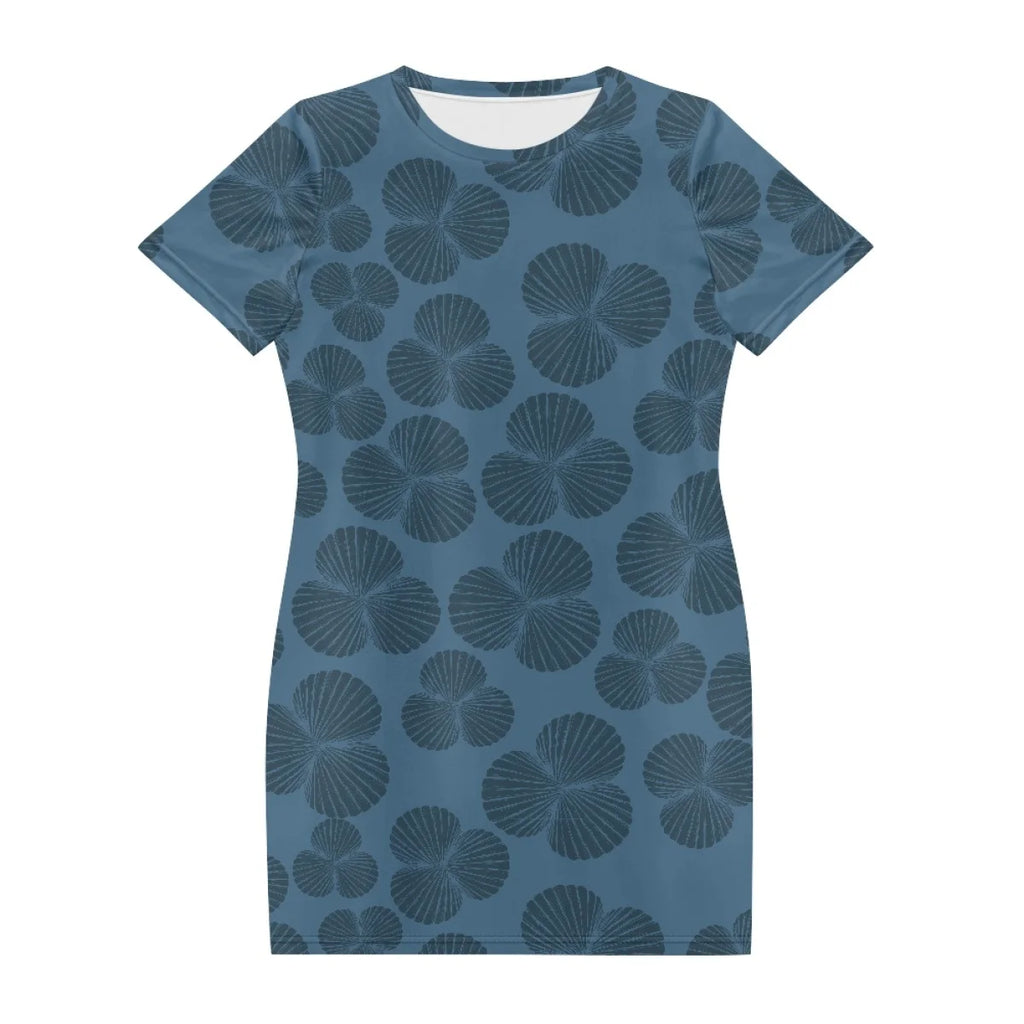 Custom All-Over Print Women's T-Shirt Dress - Relaxed H-Line Casual Gown