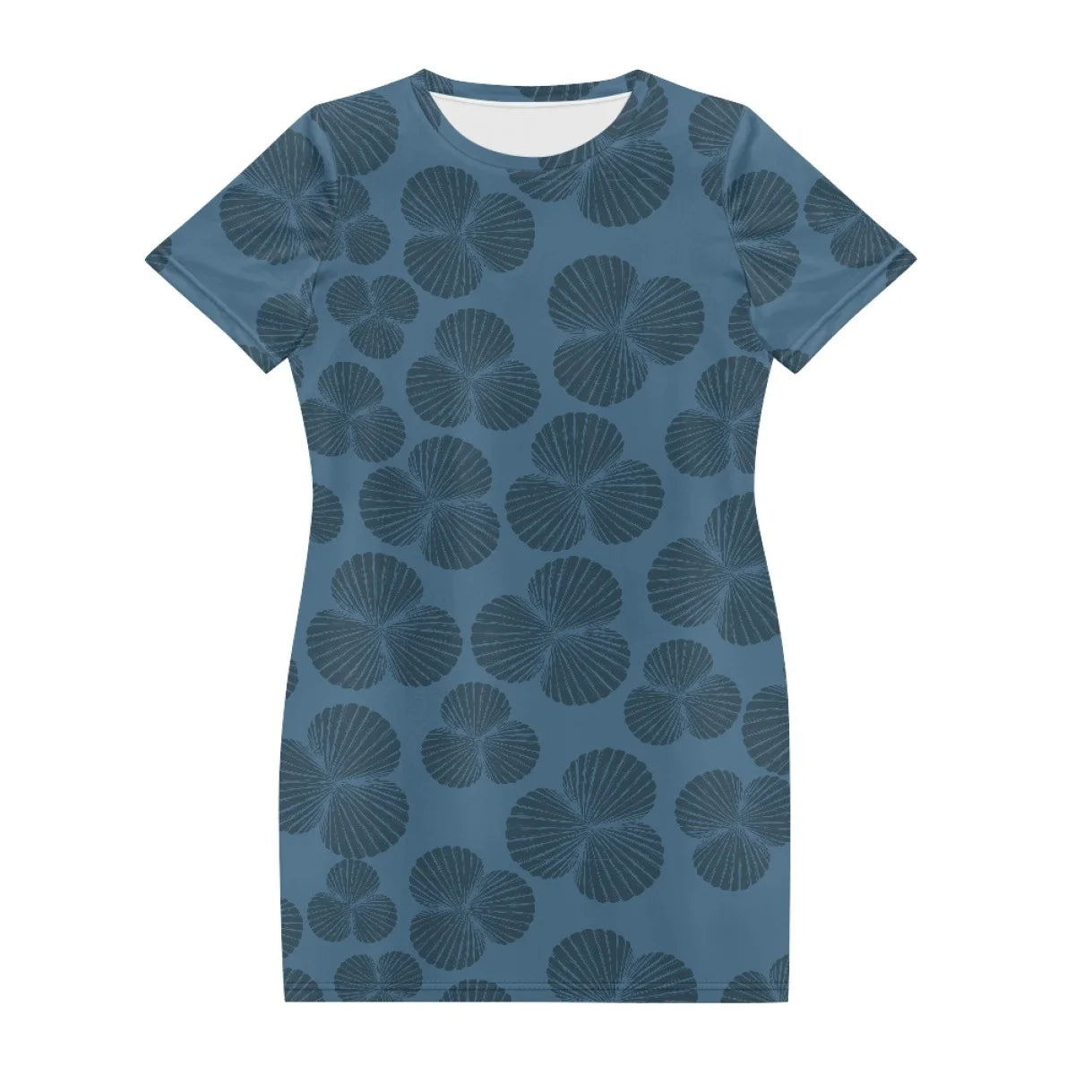 Custom All-Over Print Women's T-Shirt Dress - Relaxed H-Line Casual Gown
