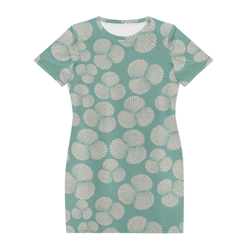 Custom All-Over Print Women's T-Shirt Dress - Relaxed H-Line Casual Gown