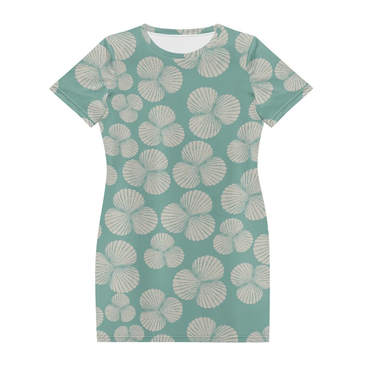 Custom All-Over Print Women's T-Shirt Dress - Relaxed H-Line Casual Gown
