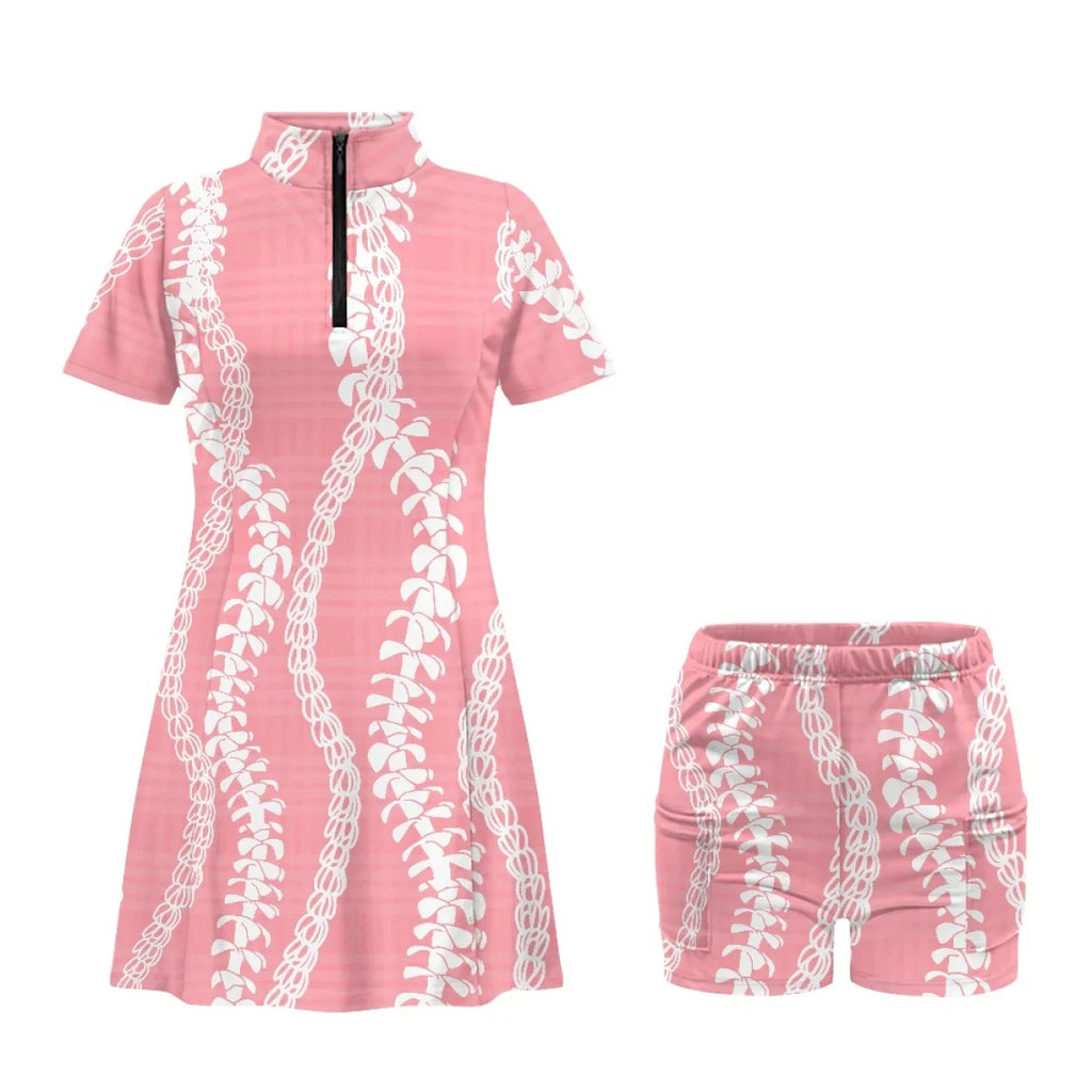 Custom Print Golf & Tennis Dress Set | Quick-Dry & Built-in Shorts