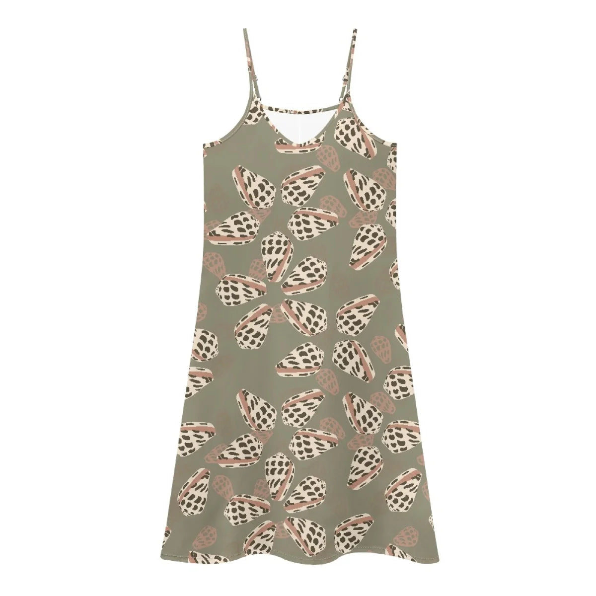 Custom All-Over Print Women's Spaghetti Strap Maxi Dress - Breezy Summer Vacation Gown
