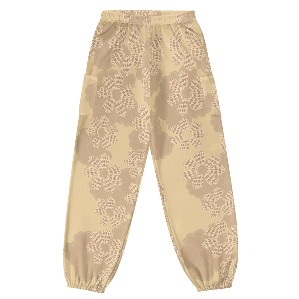 Custom All-Over Print Women's Loose Lantern Yoga Pants - High-Waist Joggers with Cargo Pockets