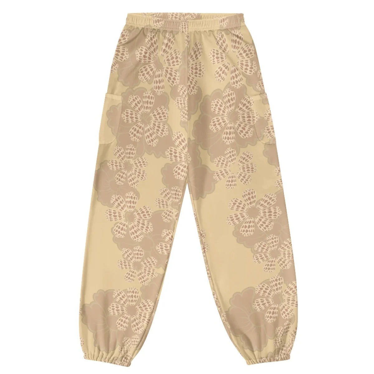 Custom All-Over Print Women's Loose Lantern Yoga Pants - High-Waist Joggers with Cargo Pockets