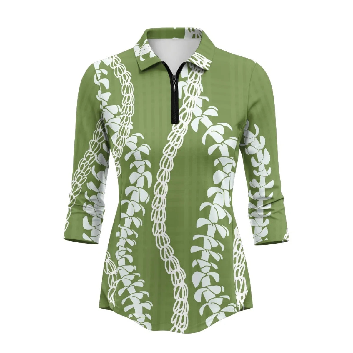 Custom Print Women's 3/4 Sleeve Golf Polo | Sun Protection & Quick-Dry