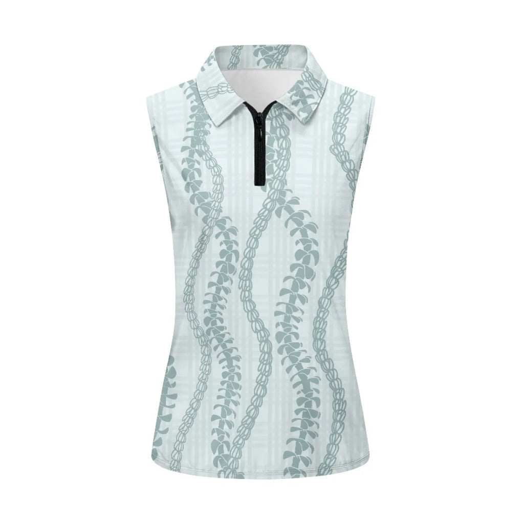 Custom Print Women's Golf Sleeveless Polo Shirt | Racerback & Quick-Dry