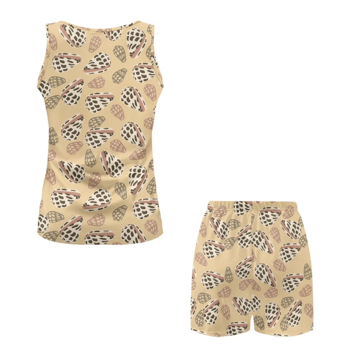 Custom All-Over Print Women's Sleeveless Pajama Set - Breathable Summer Loungewear