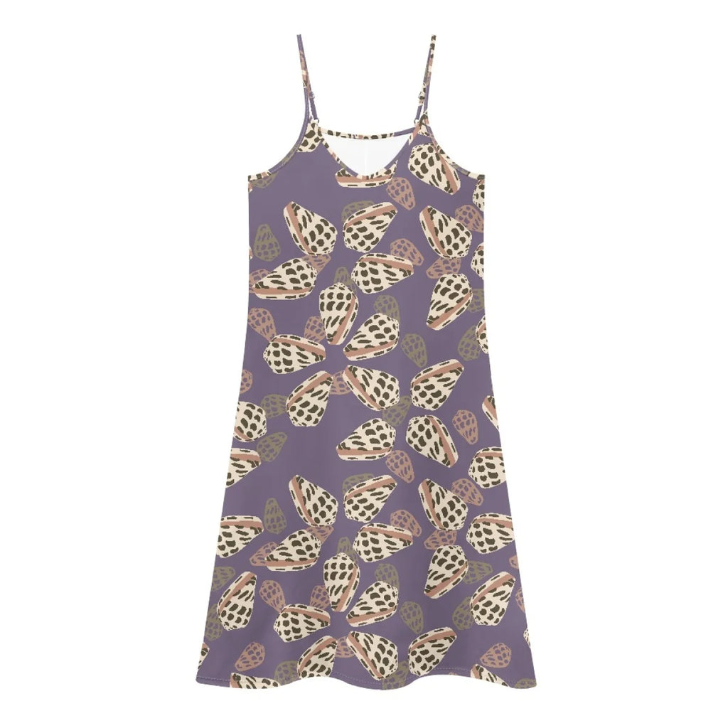 Custom All-Over Print Women's Spaghetti Strap Maxi Dress - Breezy Summer Vacation Gown