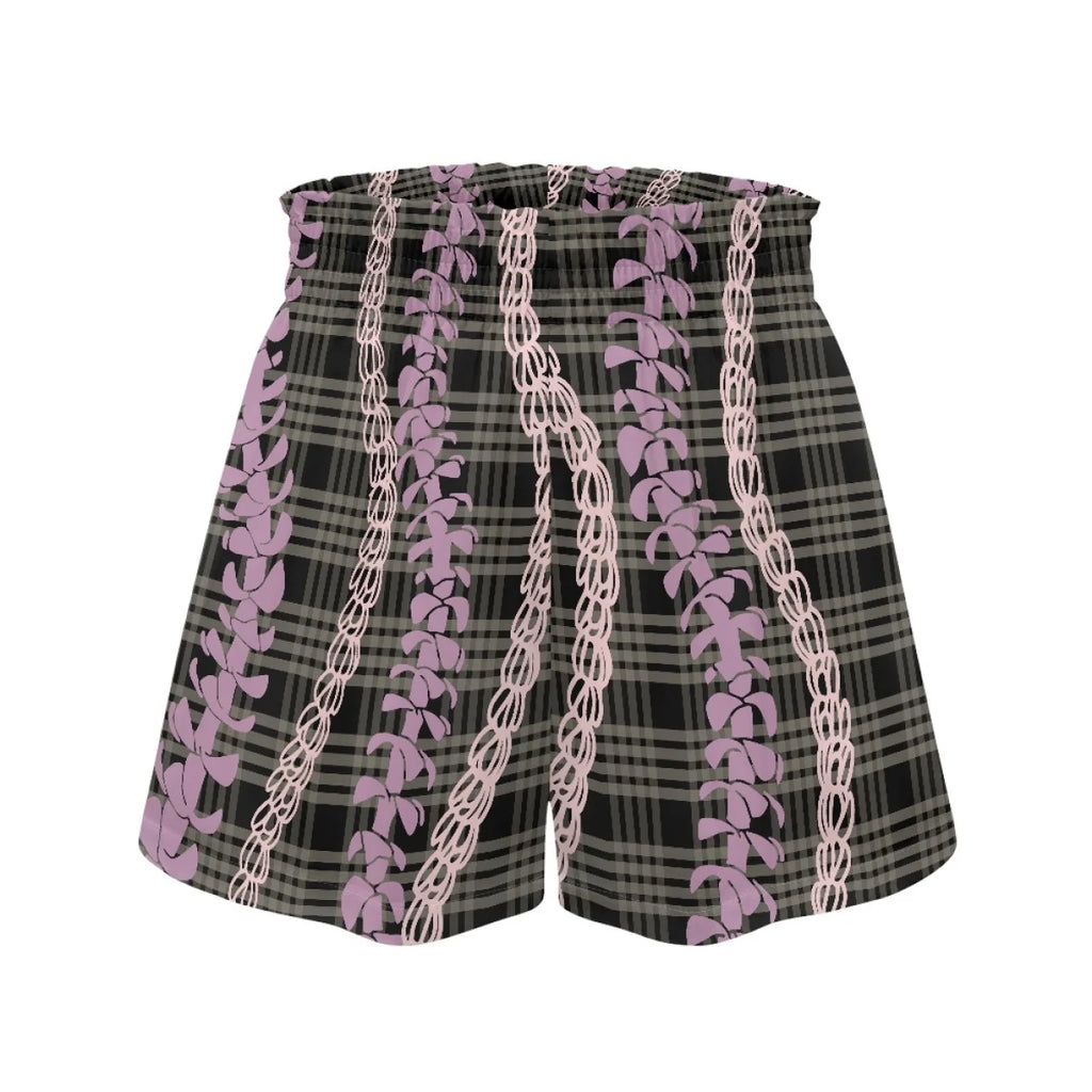 Custom Print High-Waisted Loose Shorts | Paperbag Waist & Side Pockets