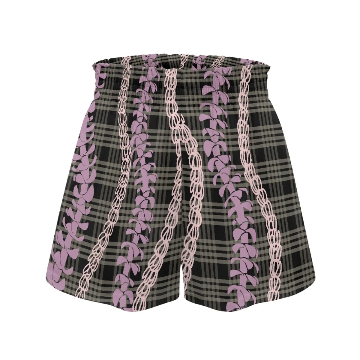 Custom Print High-Waisted Loose Shorts | Paperbag Waist & Side Pockets