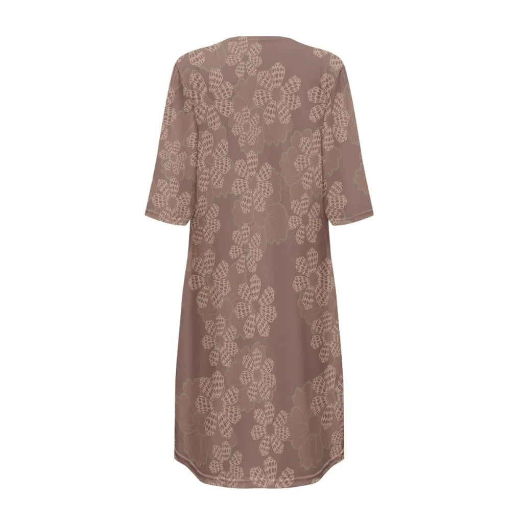 Custom All-Over Print Women's Mid-Length Cardigan Cape - Relaxed Batwing Sleeve Vacation Cover-up