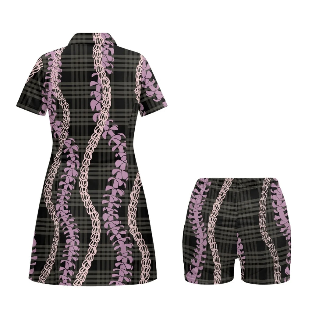 Custom Print Golf & Tennis Dress Set | Quick-Dry & Built-in Shorts