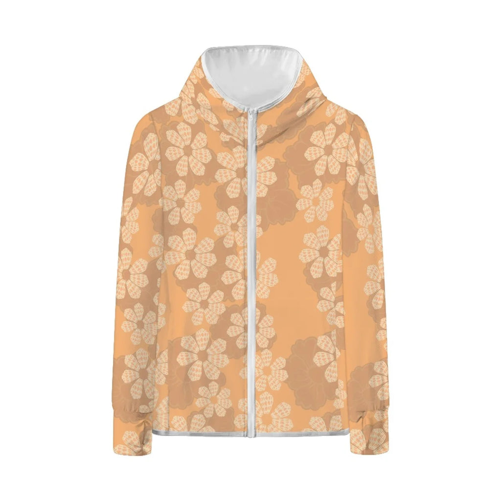 Custom All-Over Print Women's Sun Protection Hoodie - Breathable UV Shield Outdoor Jacket