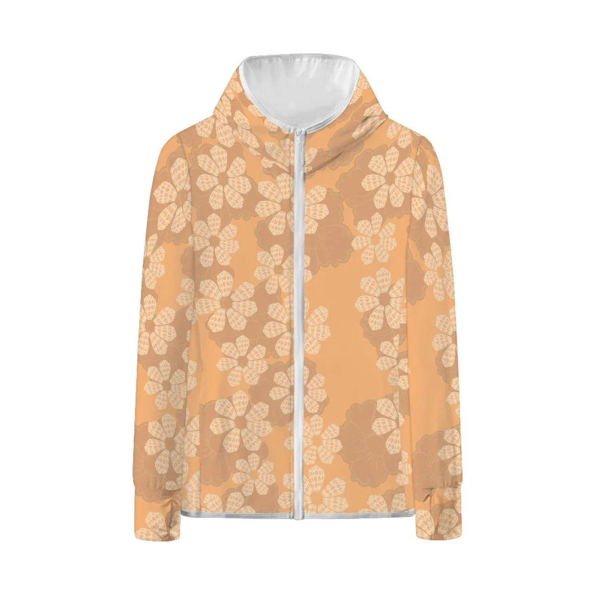 Custom All-Over Print Women's Sun Protection Hoodie - Breathable UV Shield Outdoor Jacket