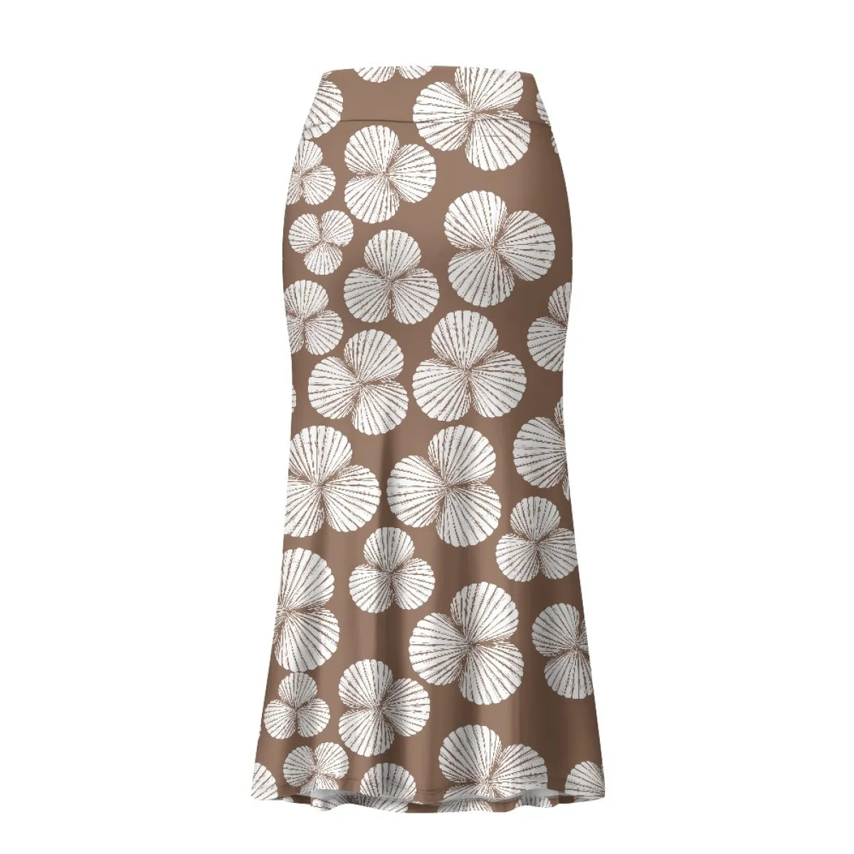 Custom All-Over Print Women's High-Waist A-Line Maxi Skirt - Dual Pocket Slimming Vacation Skirt