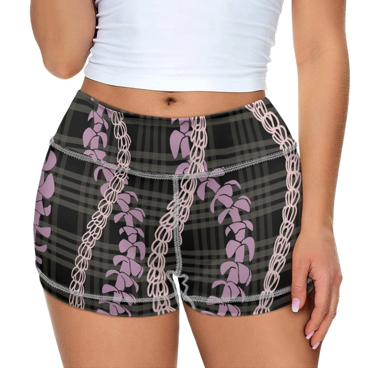 Custom Print High-Waisted Sports Shorts | Hidden Pocket & Tummy Control