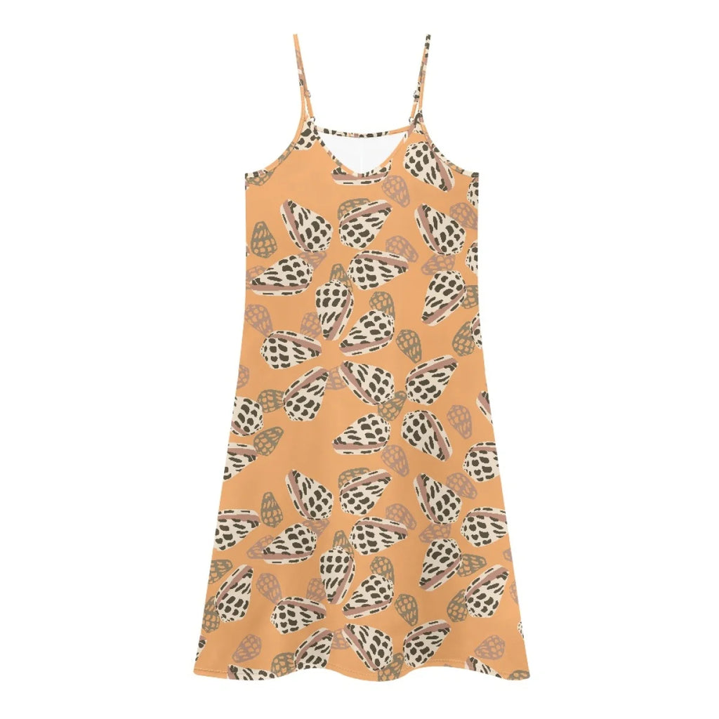 Custom All-Over Print Women's Spaghetti Strap Maxi Dress - Breezy Summer Vacation Gown