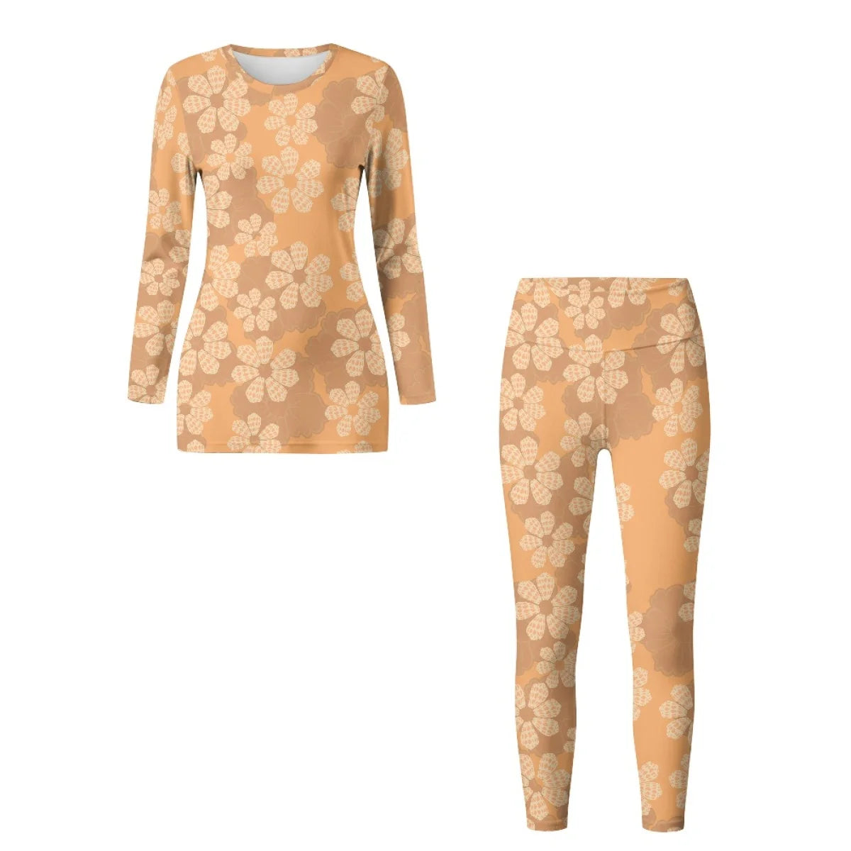 Custom All-Over Print Women's Slim-Fit Yoga Set - Two-Piece High-Performance Activewear