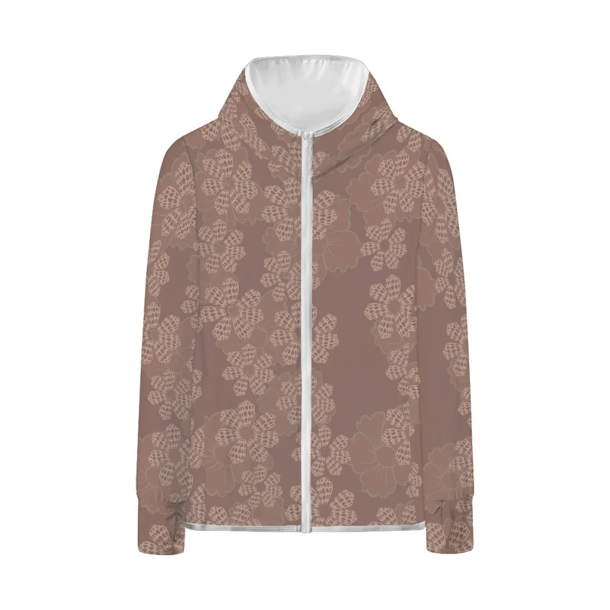 Custom All-Over Print Women's Sun Protection Hoodie - Breathable UV Shield Outdoor Jacket