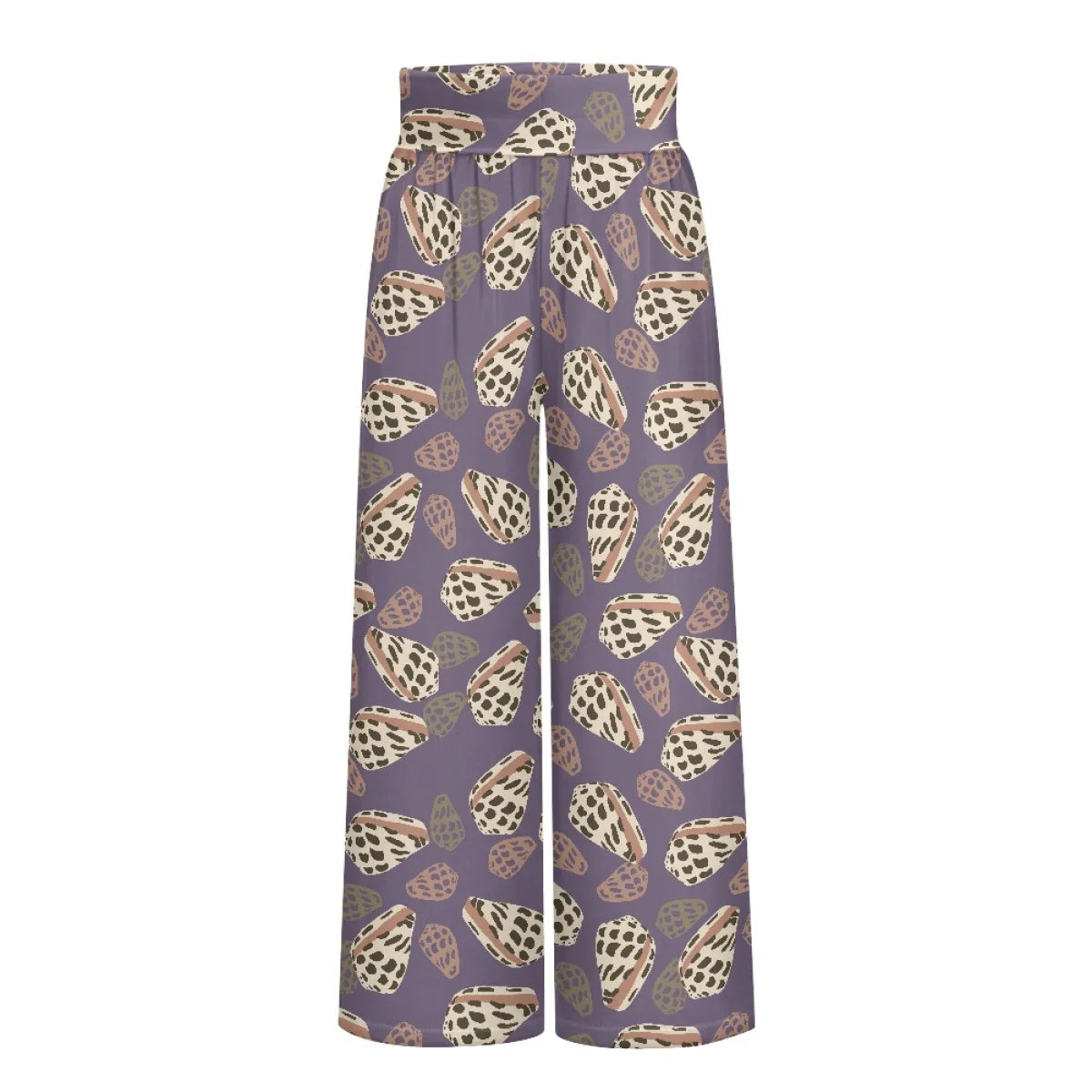 Custom All-Over Print Women's High-Waist Wide-Leg Pants - Flowy Summer Trousers