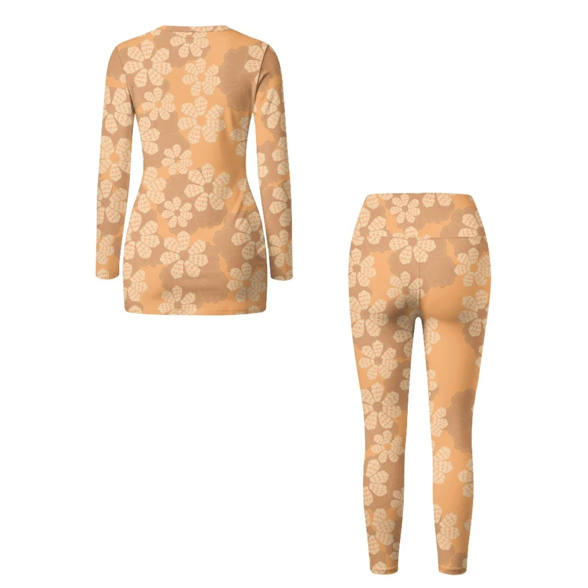 Custom All-Over Print Women's Slim-Fit Yoga Set - Two-Piece High-Performance Activewear