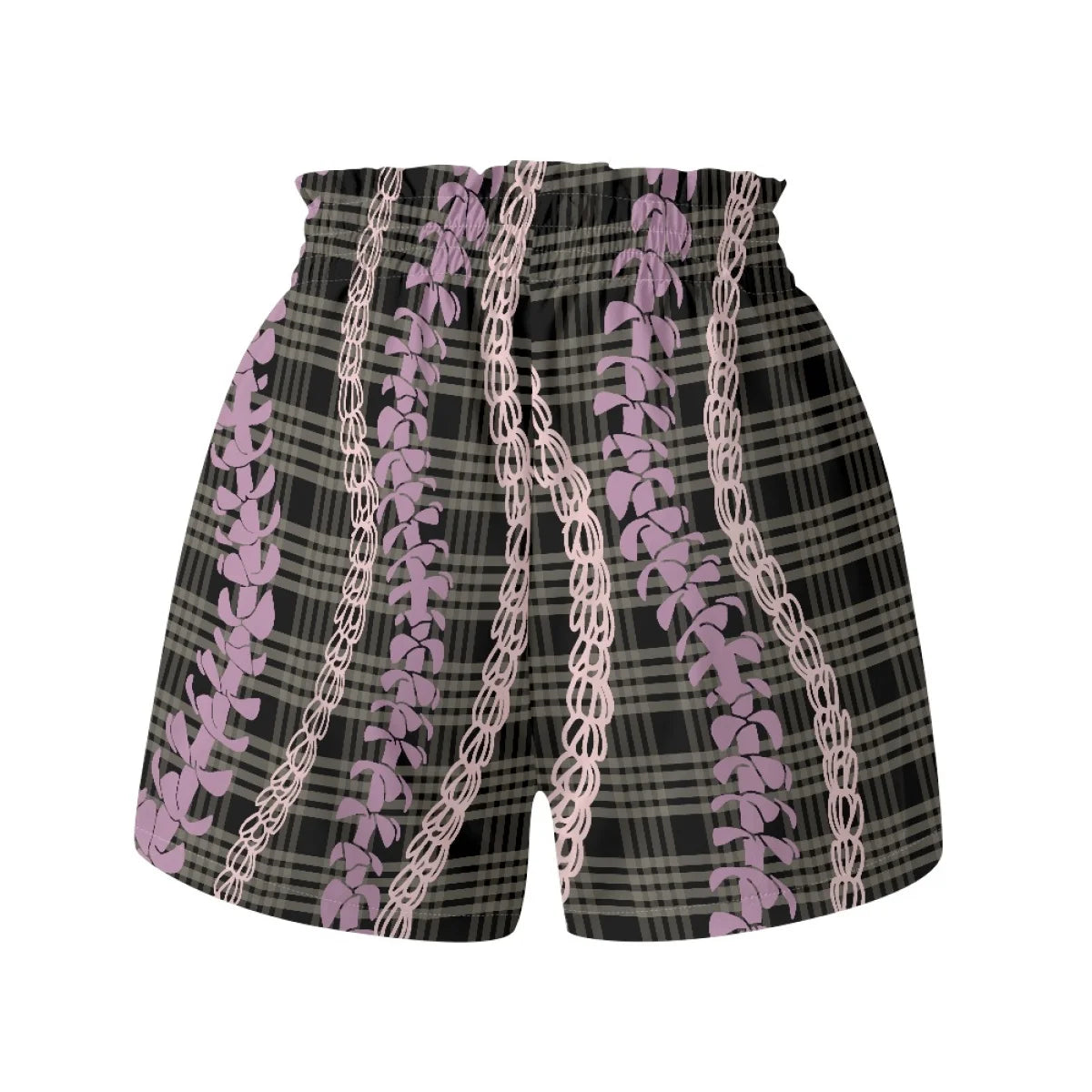 Custom Print High-Waisted Loose Shorts | Paperbag Waist & Side Pockets